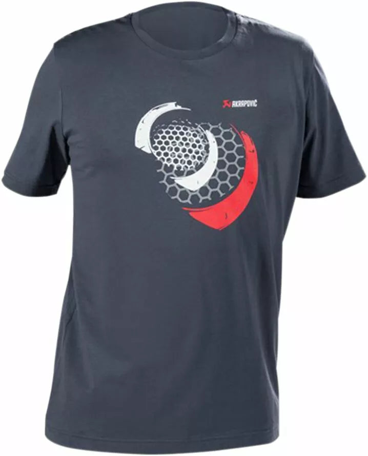 Akrapovic Mesh T-Shirt Gray/Navy/Red/White