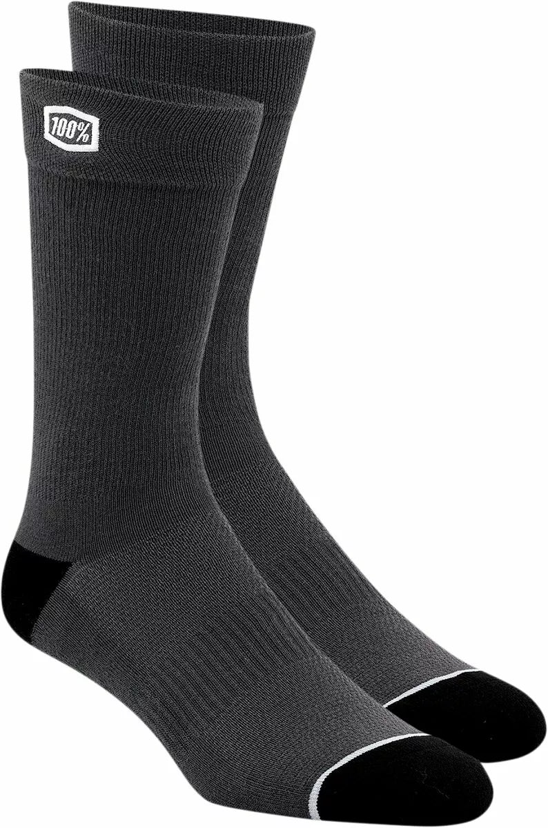 100% Solid Socks Gray