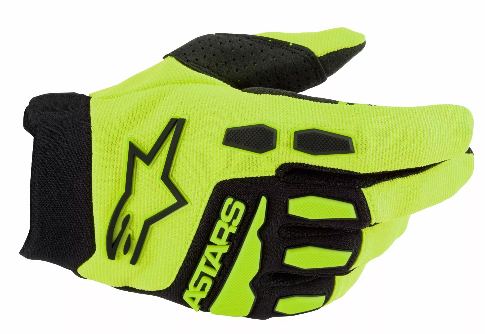 Alpinestars Youth Full Bore Gloves Black/Fluorescent Yellow