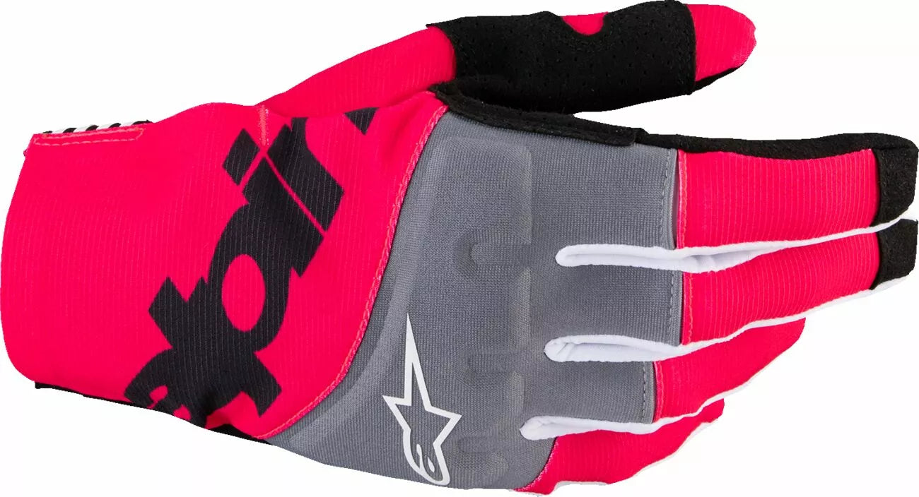 Alpinestars Techstar Mx Gloves Black/Gray/Fluorescent Pink