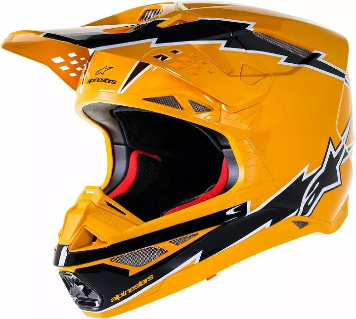 Alpinestars Supertech M10 Ampress Helmet Black/Gloss/Yellow