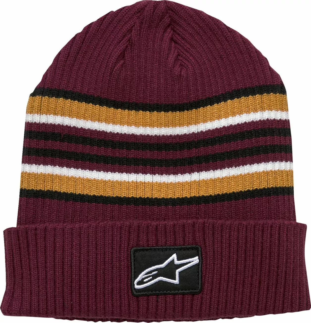 Alpinestars Bolted Cuff Beanie Black/Brown/White/Maroon