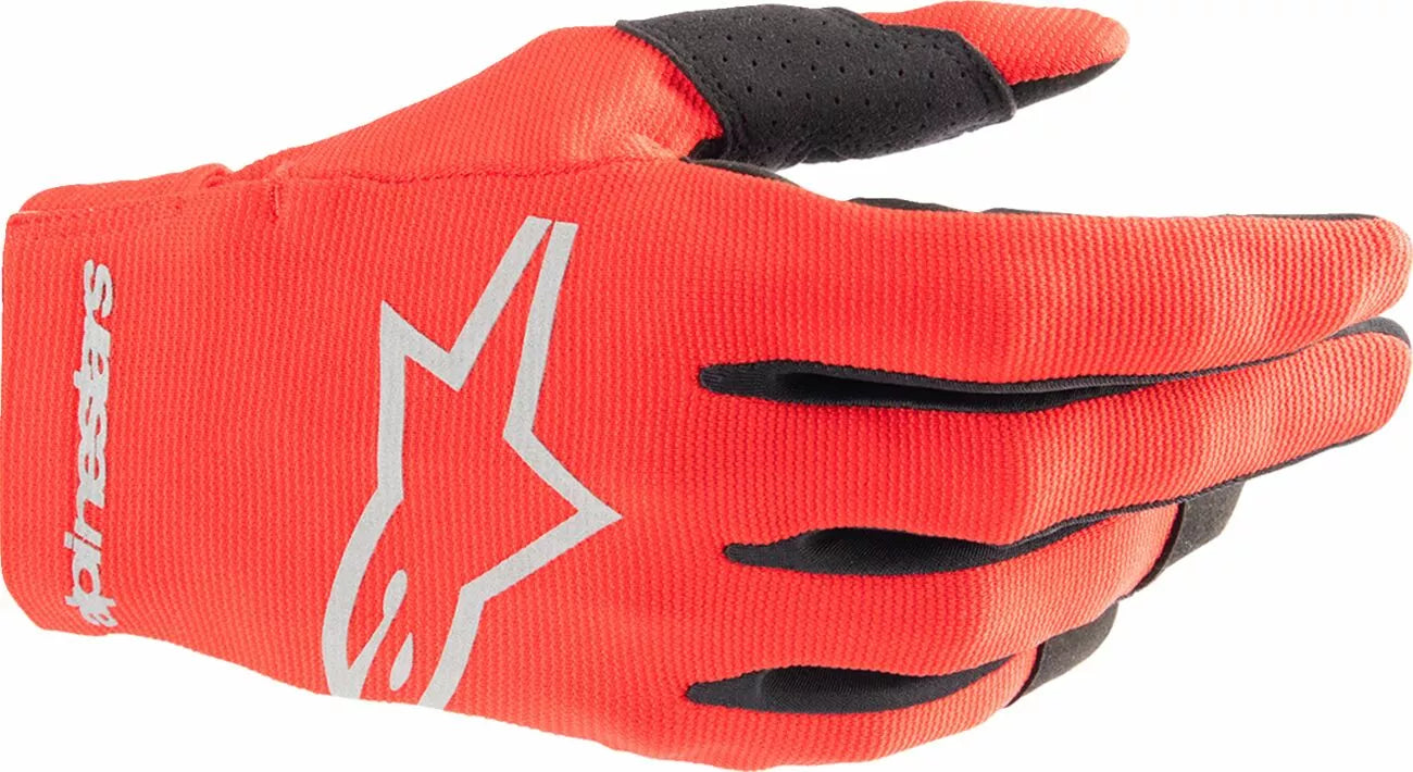 Alpinestars Youth Radar Gloves Black/Red/Silver