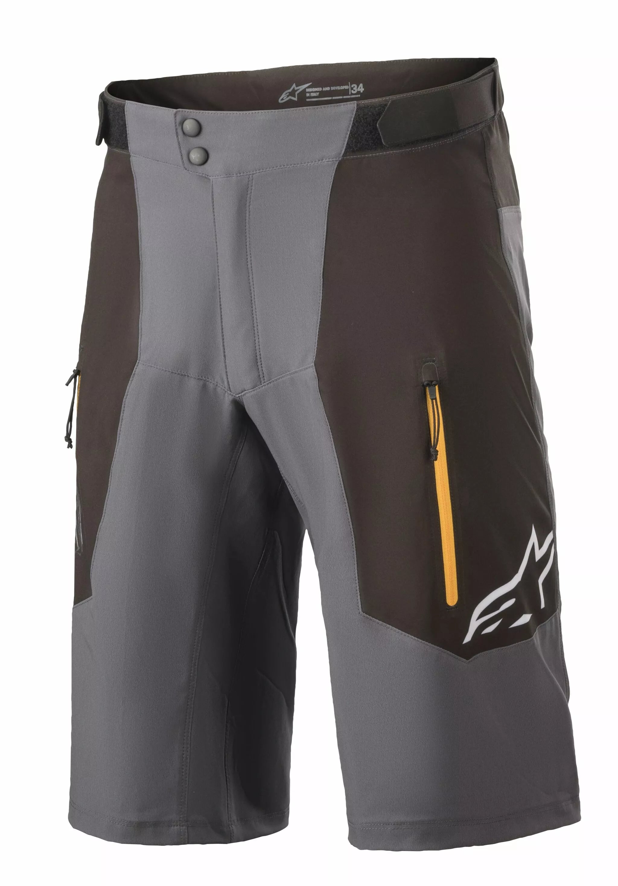 Alpinestars Alps 6 Bicycle Shorts Black/Gray/Tangerine