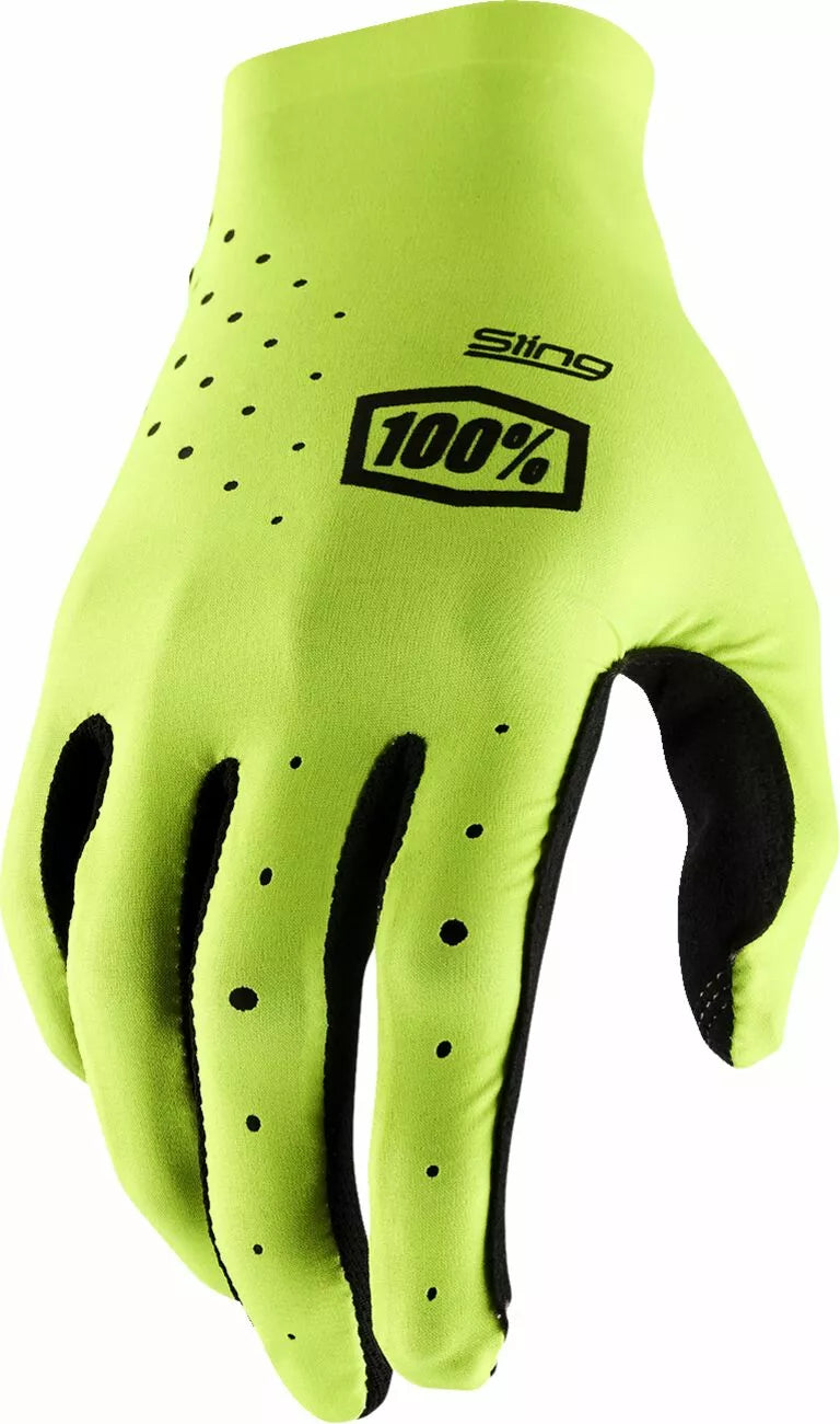 100% Sling Mx Gloves Black/Fluorescent Yellow