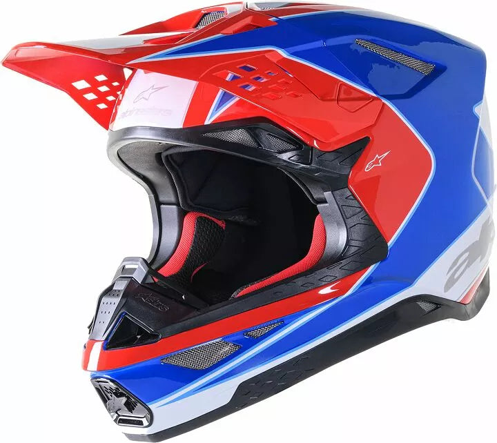 Alpinestars Supertech M10 Aeon Helmet Blue/Gloss/Red/White