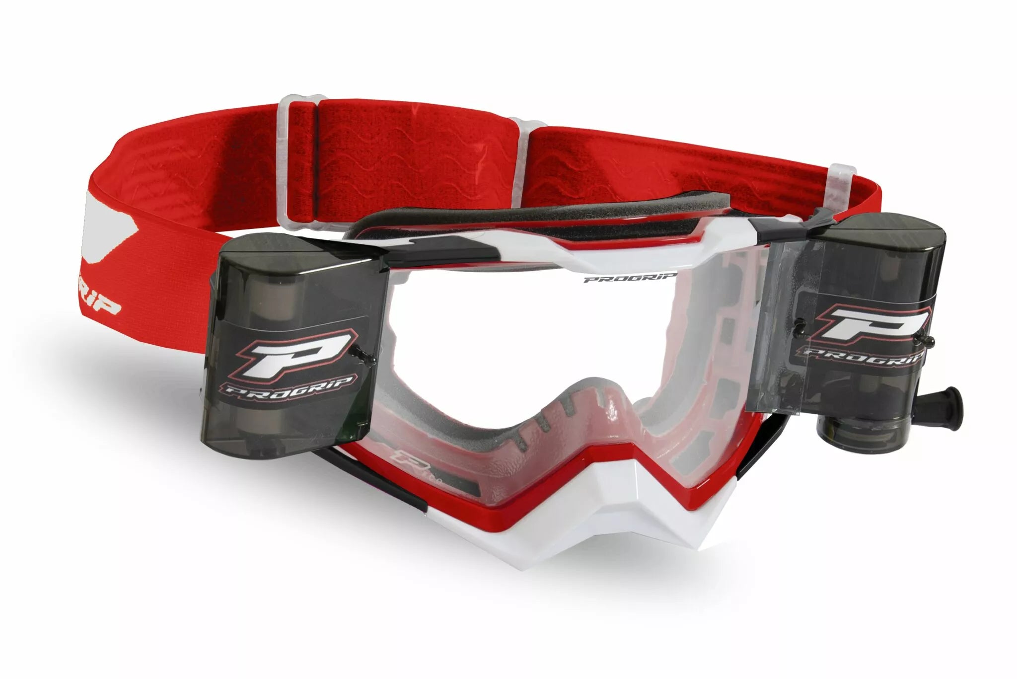 Pro Grip 3309 Rapid Goggles With Roll-Off System Black/Red/White