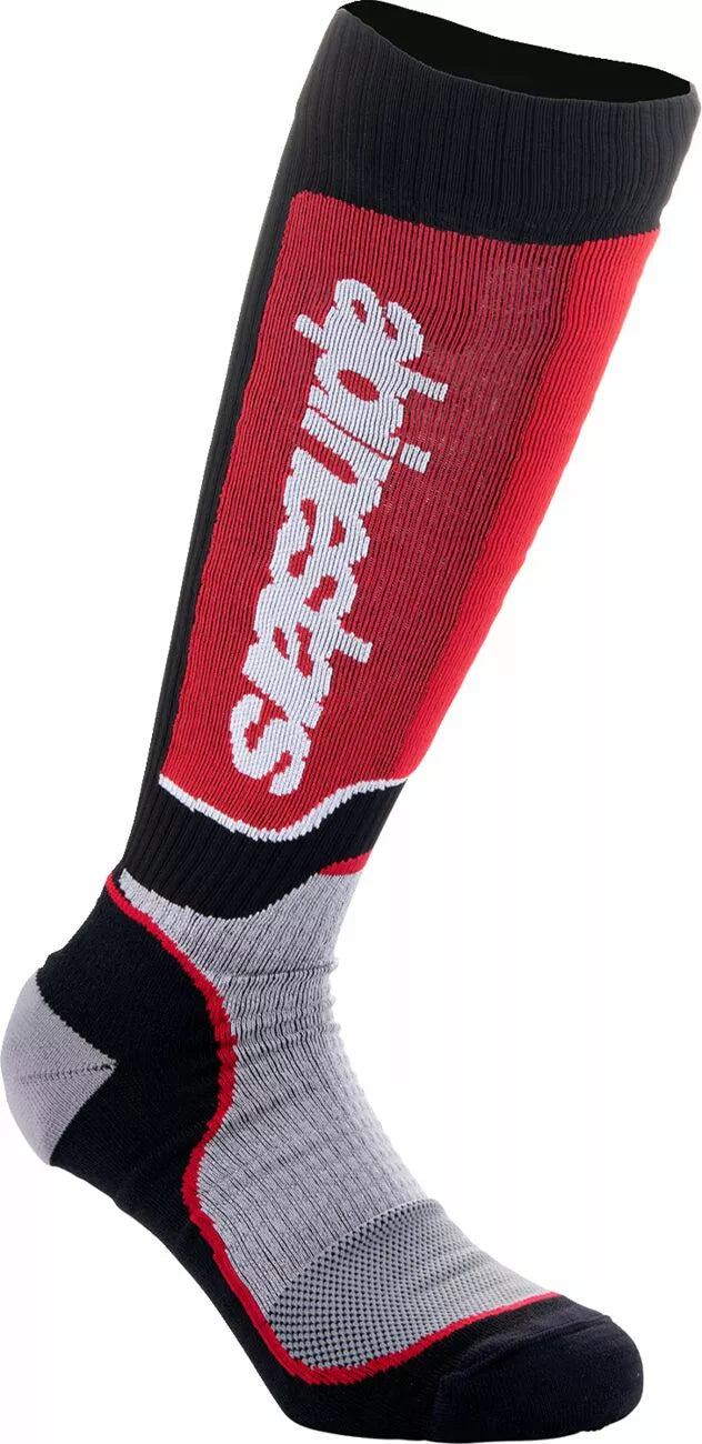 Alpinestars Youth Mx Plus Socks Black/Gray/Red