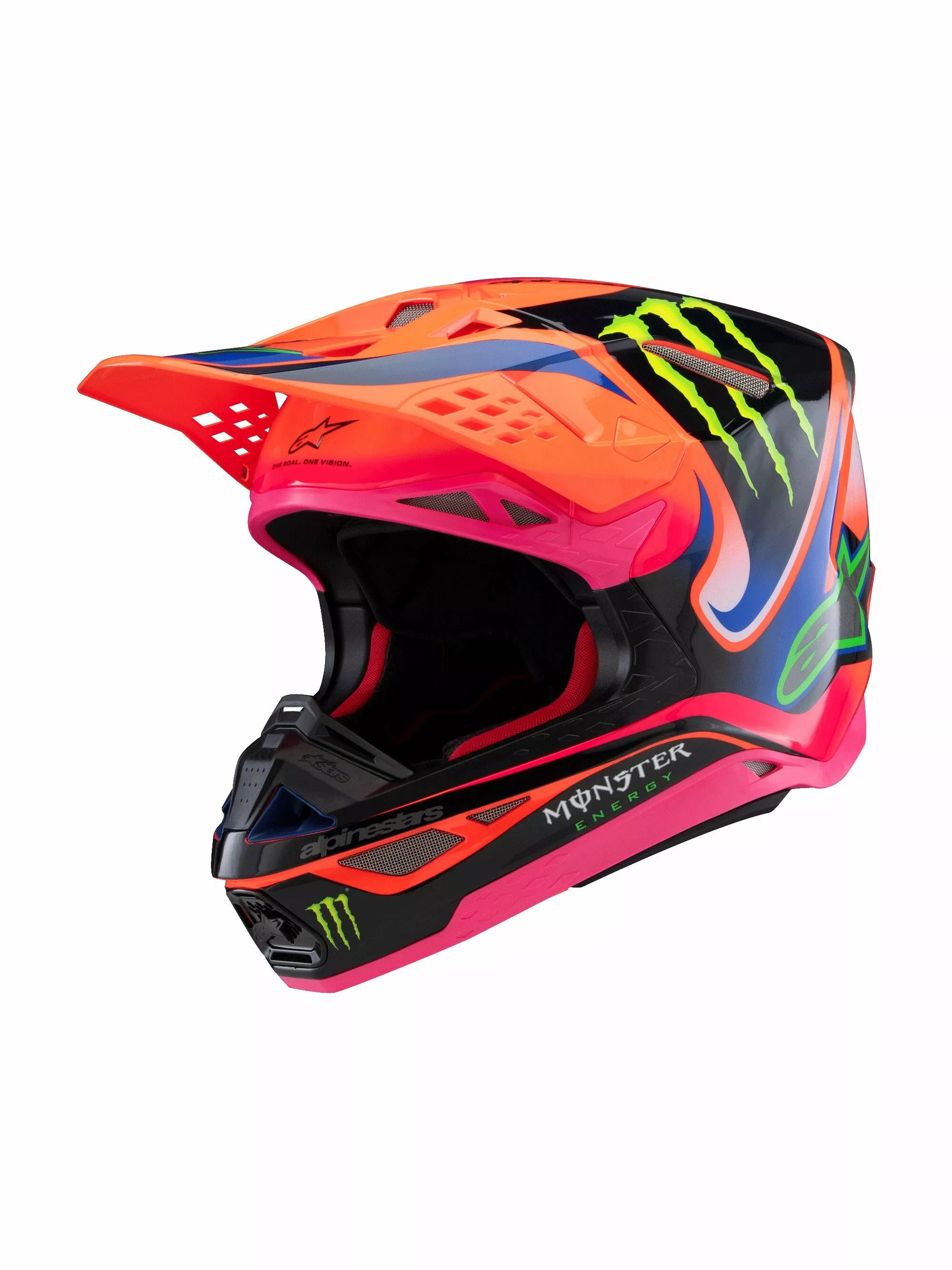 Alpinestars S-M10 Deegan Helmet Orange/Pink/Purple