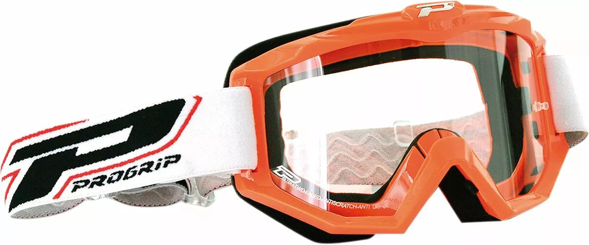 Pro Grip 3201 Raceline Goggle Black/Orange/White