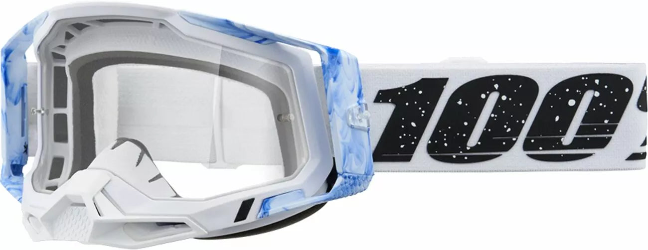 100% Racecraft 2 Goggles Blue/White