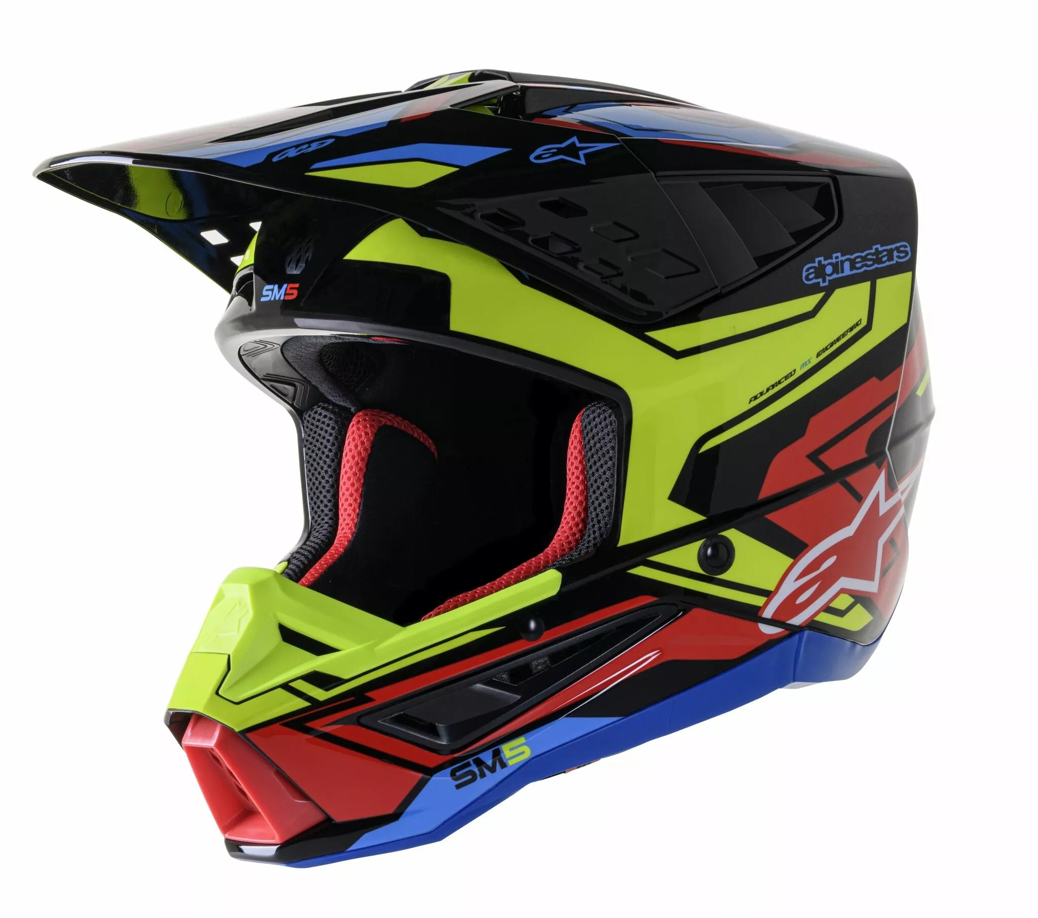 Alpinestars Supertech M5 Action 2 Helmet Black/Gloss/Yellow