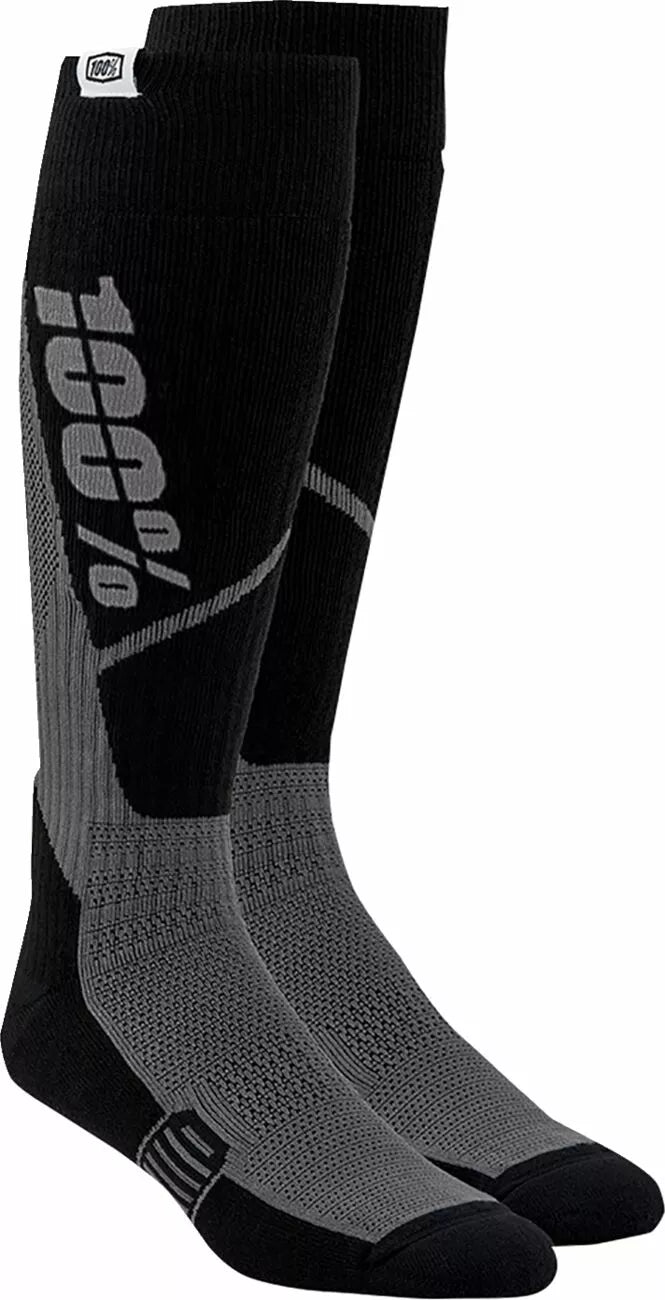 100% Torque Comfort Moto Socks Black/Gray