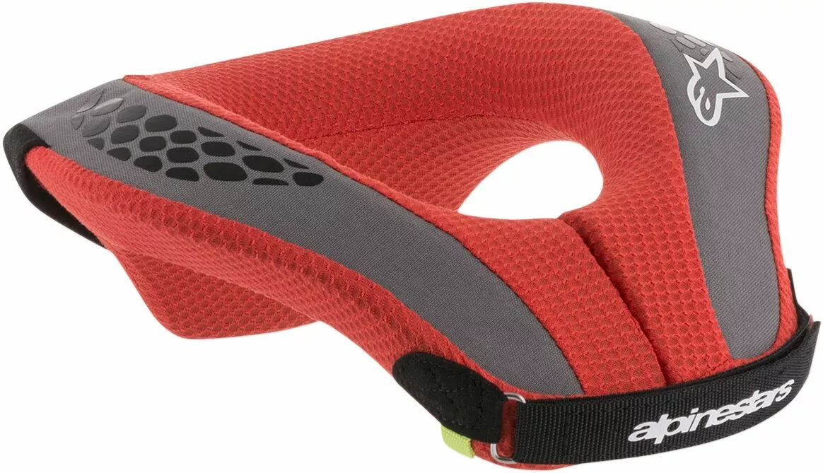 Alpinestars Youth Sequence Neck Roll Black/Red/White/Gray