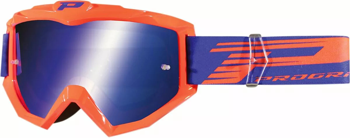 Pro Grip 3201Fl Atzaki Mx Goggles Blue/Fluorescent Orange