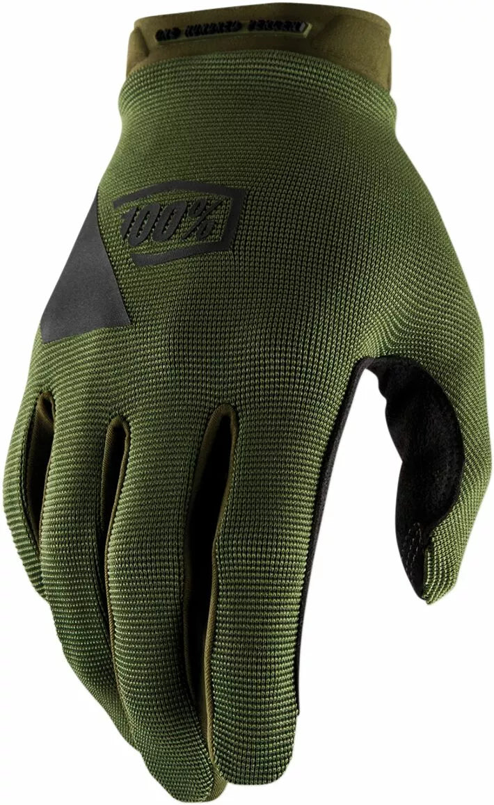 100% Ridecamp Gloves Green