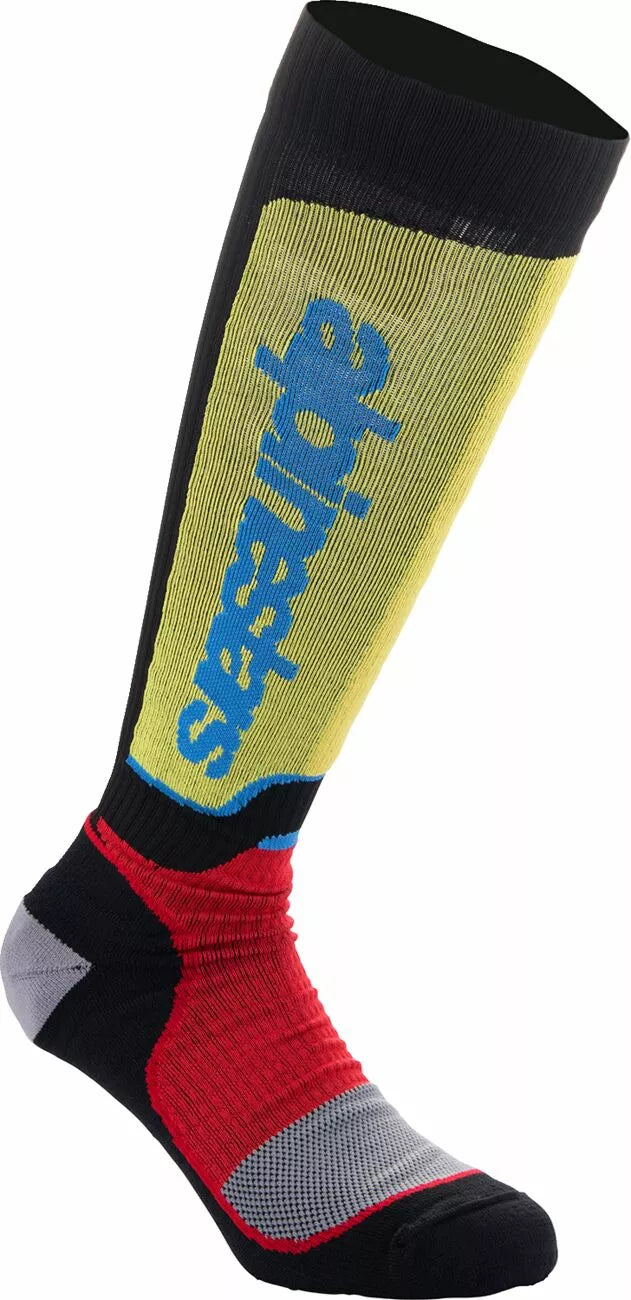 Alpinestars Mx Plus Socks Black/Blue/Red/Yellow