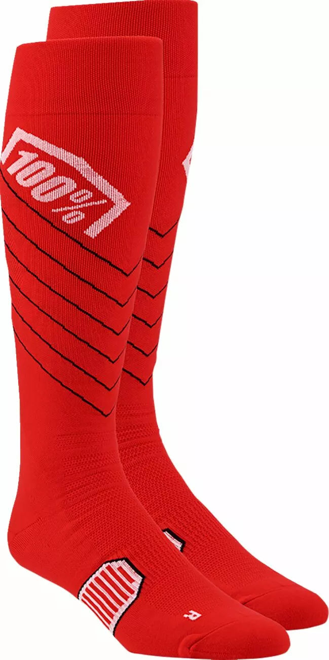 100% Hi-Side Performance Socks Red