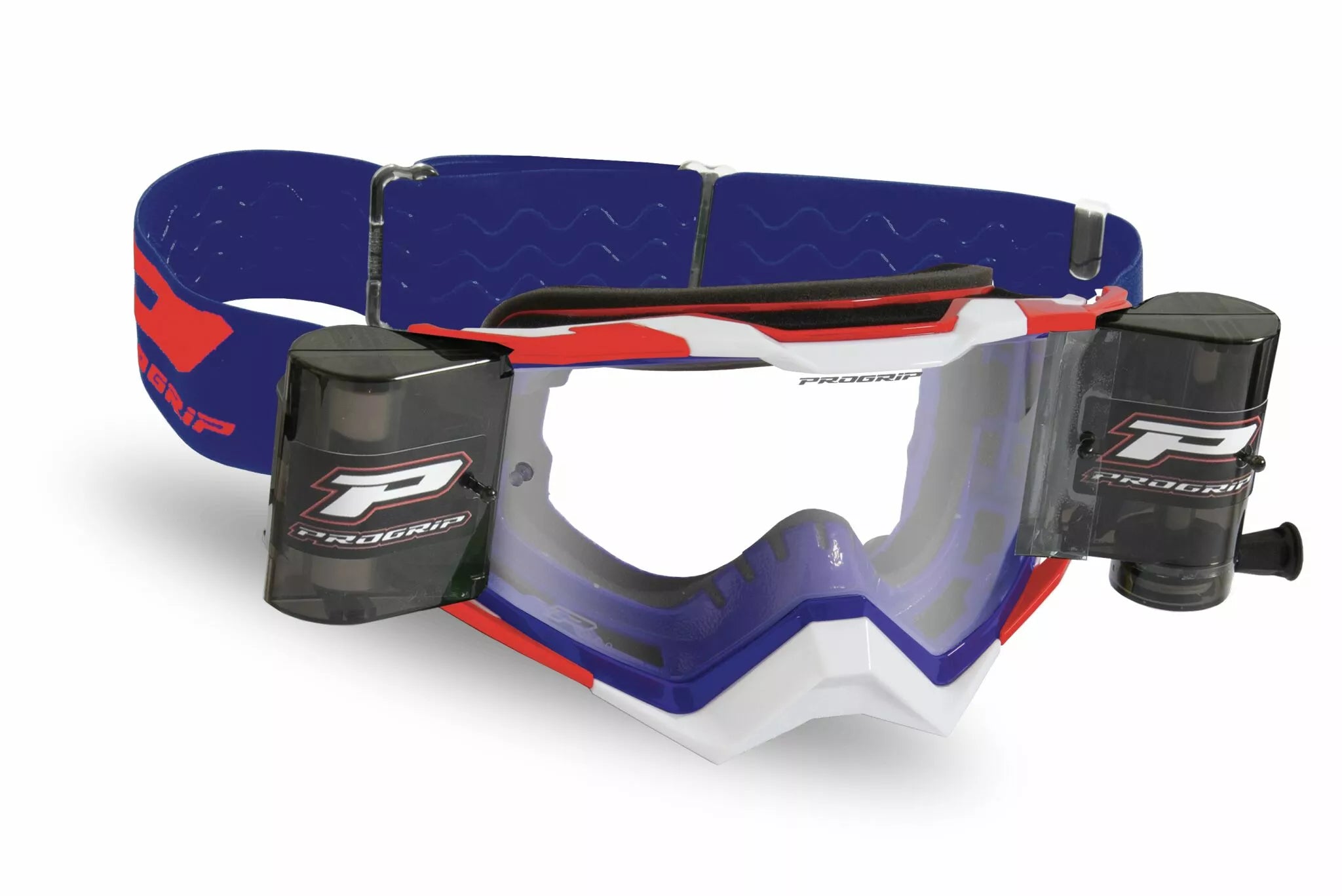 Pro Grip 3309 Rapid Goggles With Roll-Off System Dark Blue/Red/White