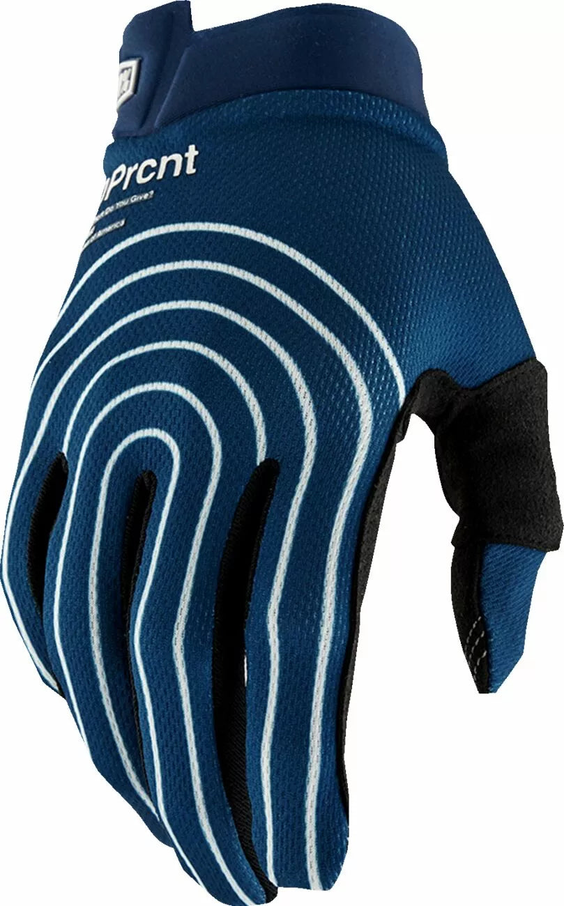 100% Itrack Gloves Navy