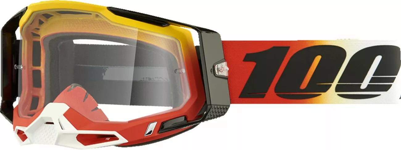 100% Racecraft 2 Goggles Red/Yellow