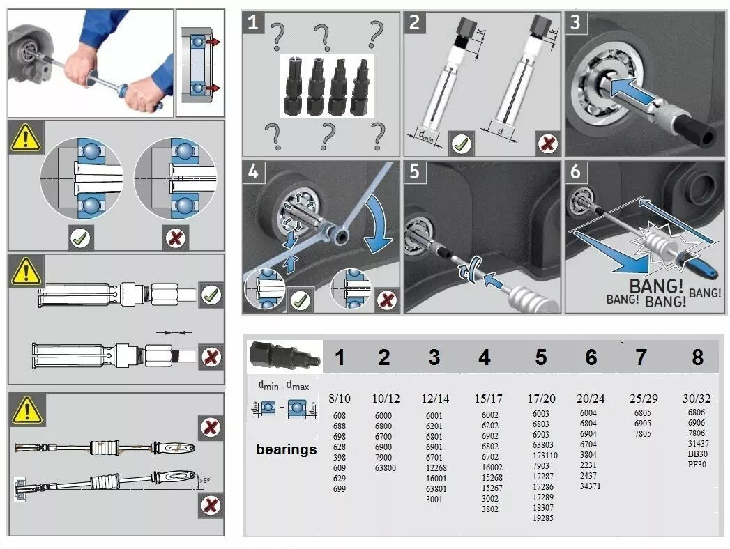 Black Bearing Bearing Puller Tool