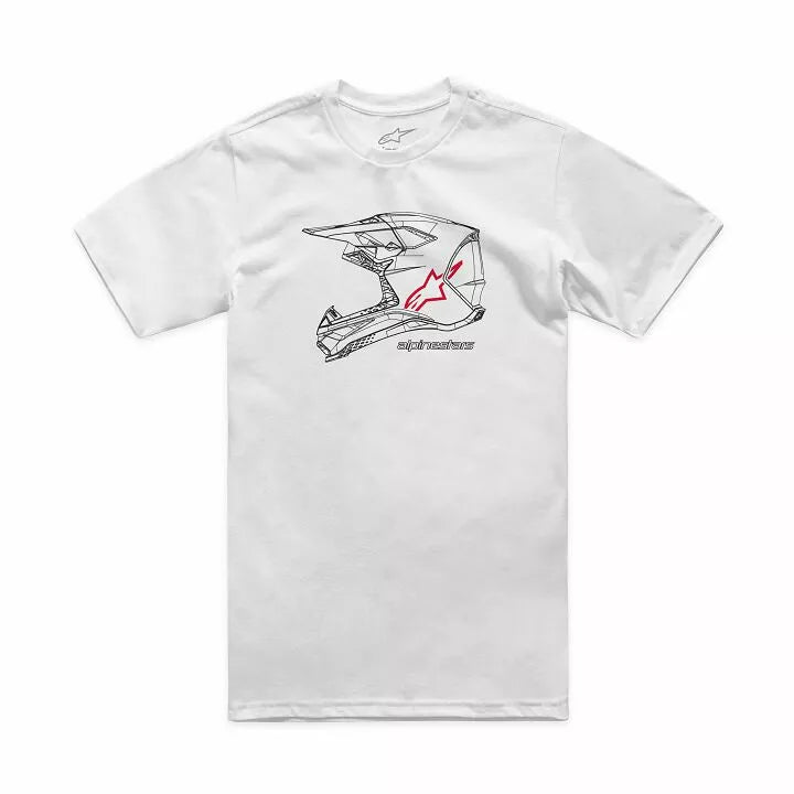 Alpinestars Mx Helmet Csf T-Shirt White