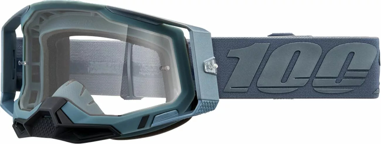 100% Racecraft 2 Goggles Black/Blue/Silver