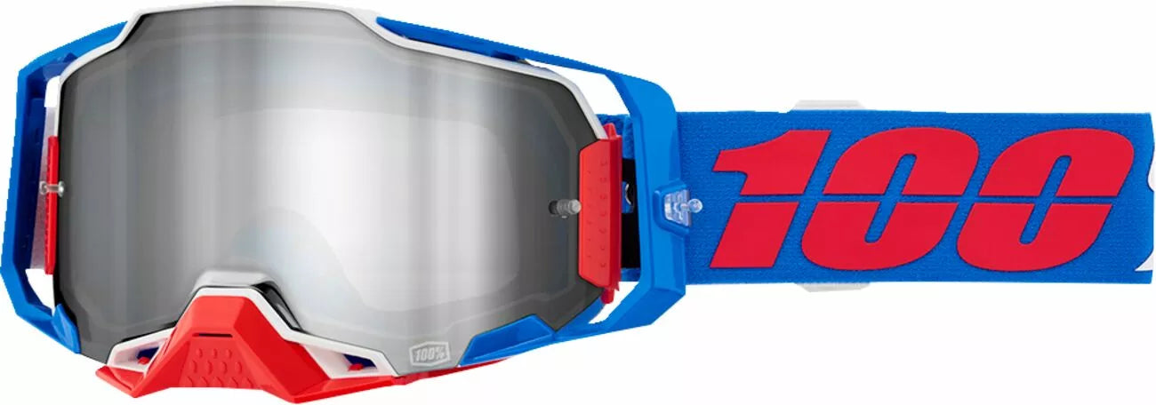 100% Armega Goggle Blue/Red/White