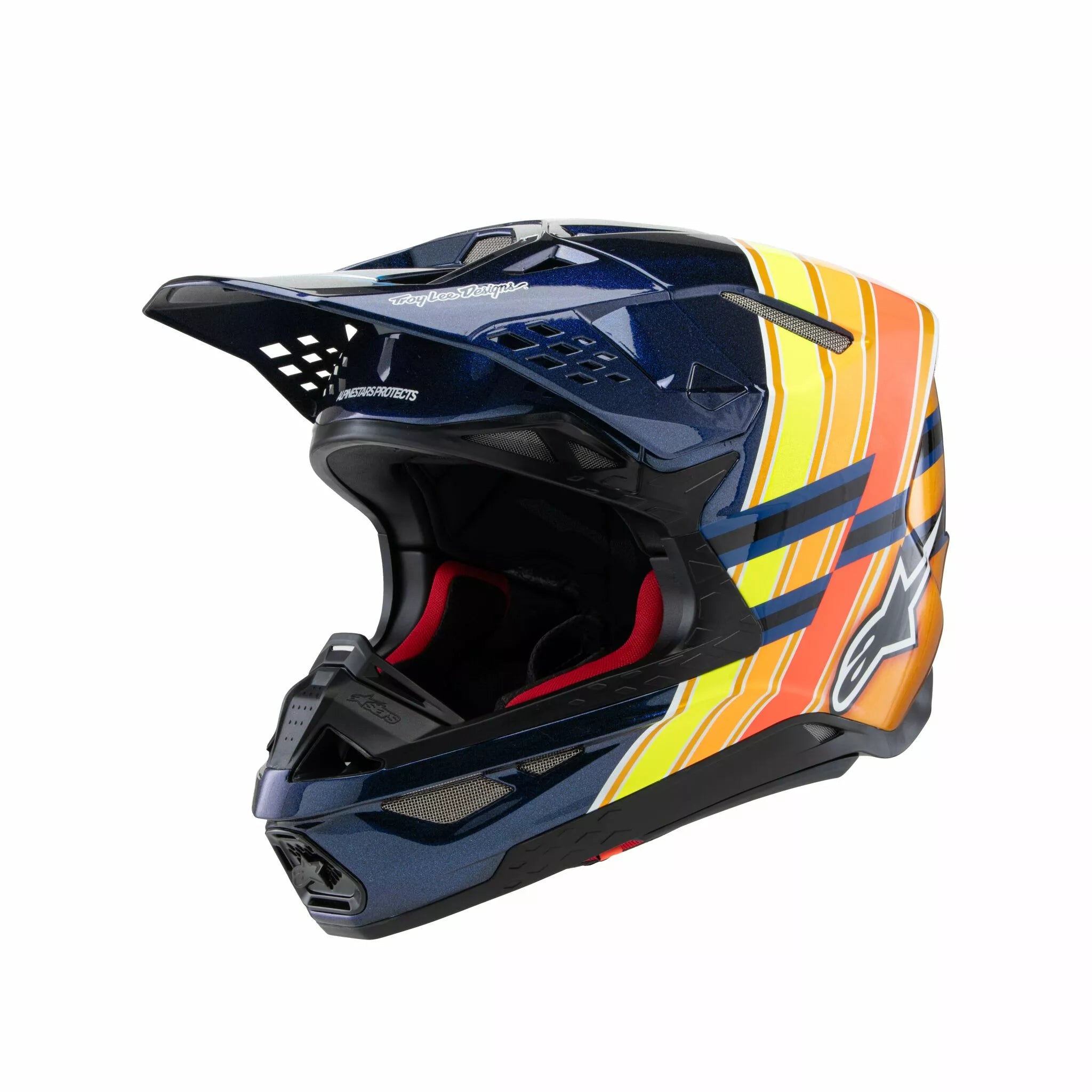 Alpinestars S-M10 Tld 25 Helmet Blue/Orange/Yellow