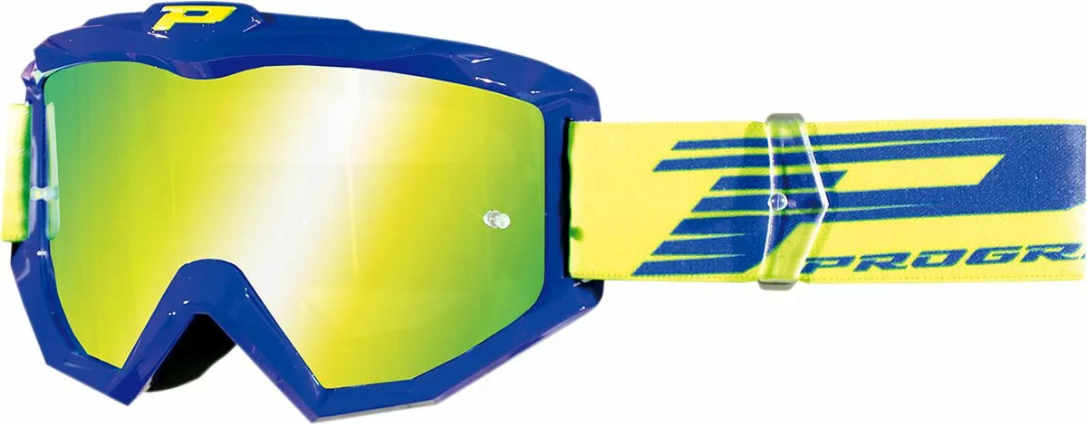 Pro Grip 3201Fl Atzaki Mx Goggles Blue/Fluorescent Yellow