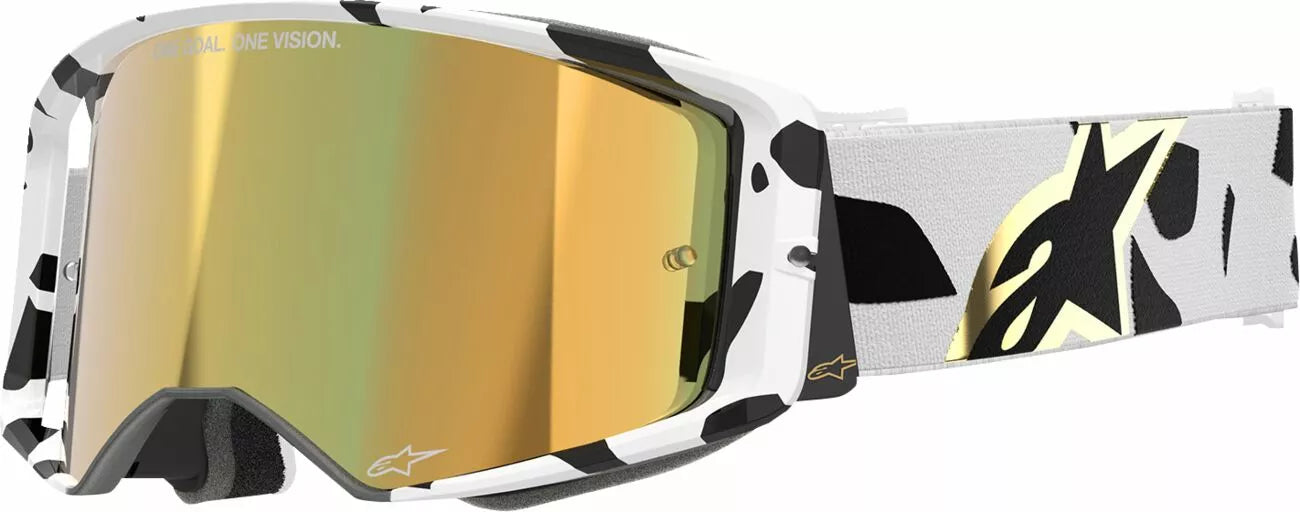 Alpinestars Goggles Supertech Corp Abs Vision Goggle Black/Gold/White