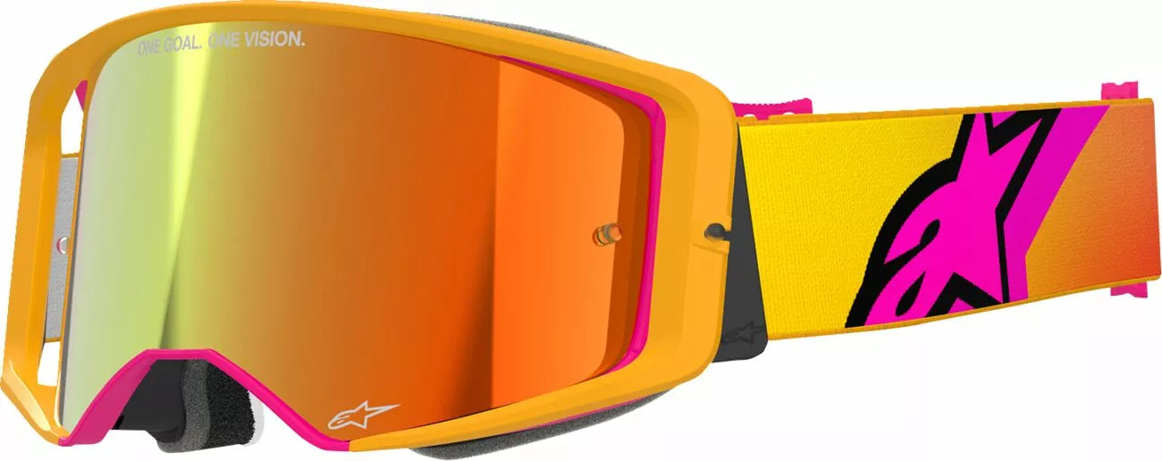 Alpinestars Goggles Supertech Corp Abs Vision Goggle Pink/Yellow