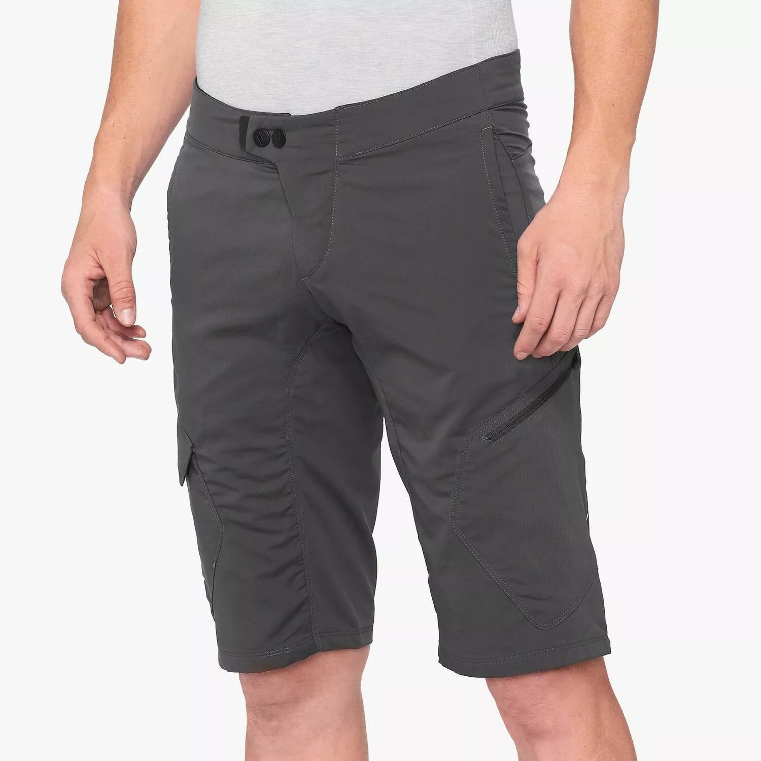 100% Ridecamp Bicycle Shorts Charcoal