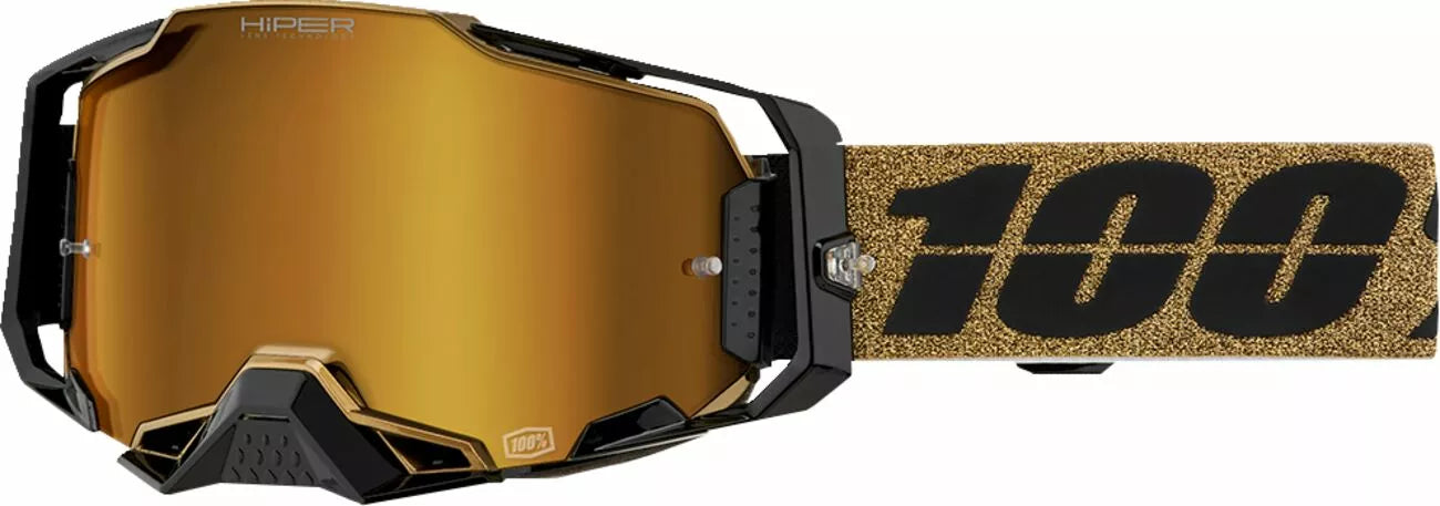 100% Armega Goggle Black/Gold