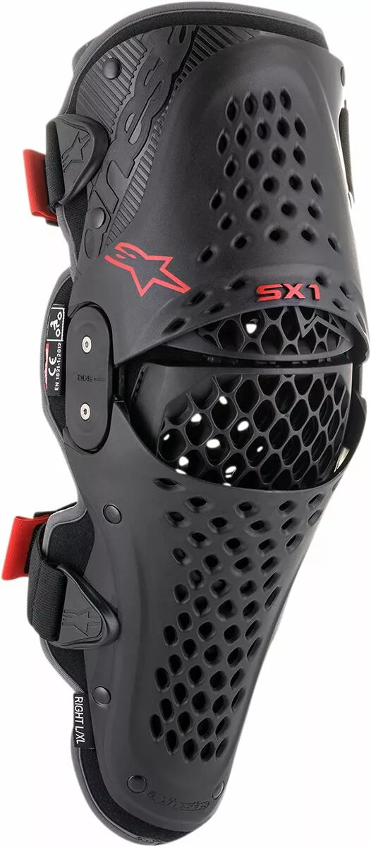 Alpinestars Sx-1 V2 Knee Protectors Black/Red