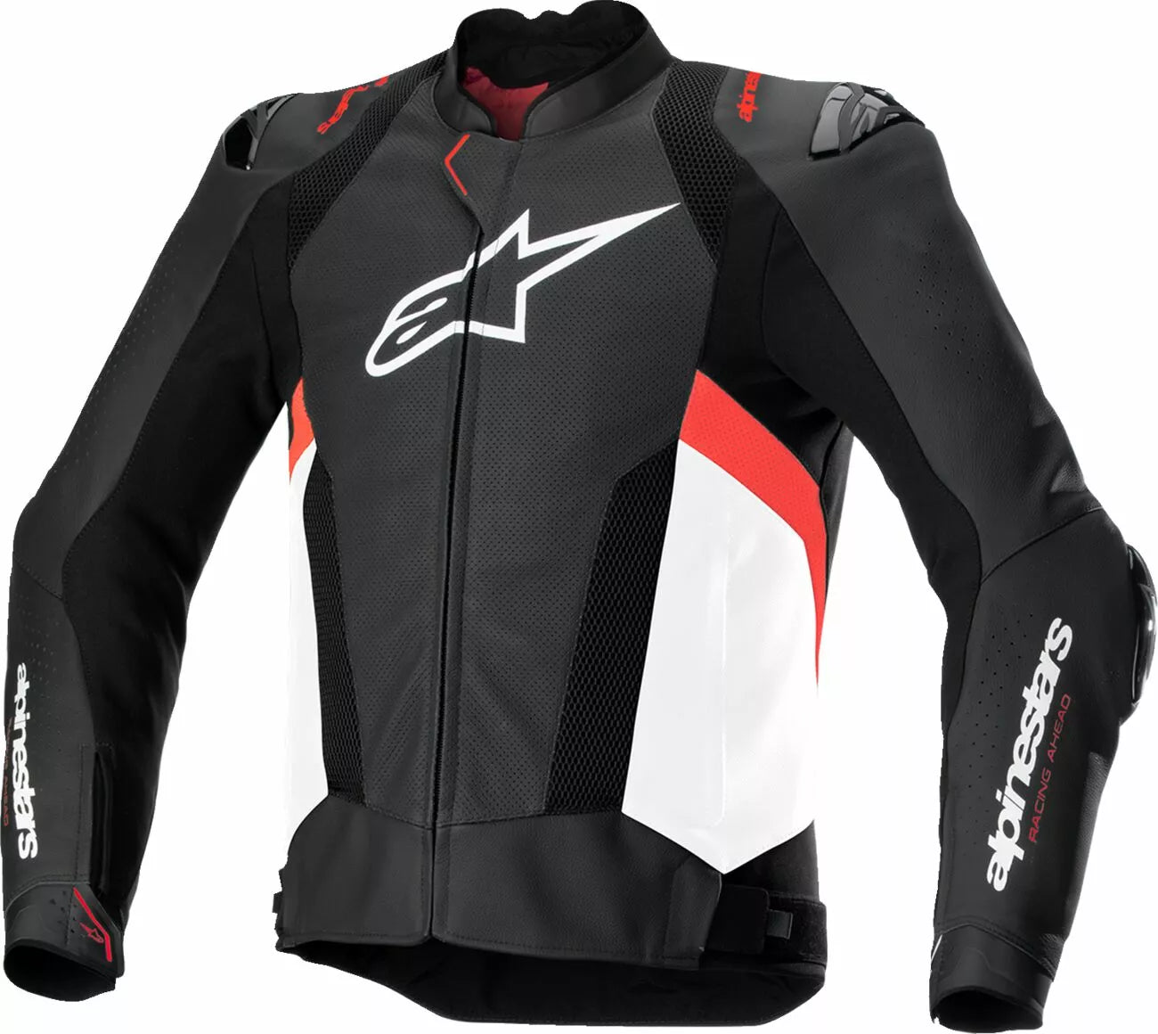 Alpinestars Missile V3 Airflow Leather Jacket Black/Red/White