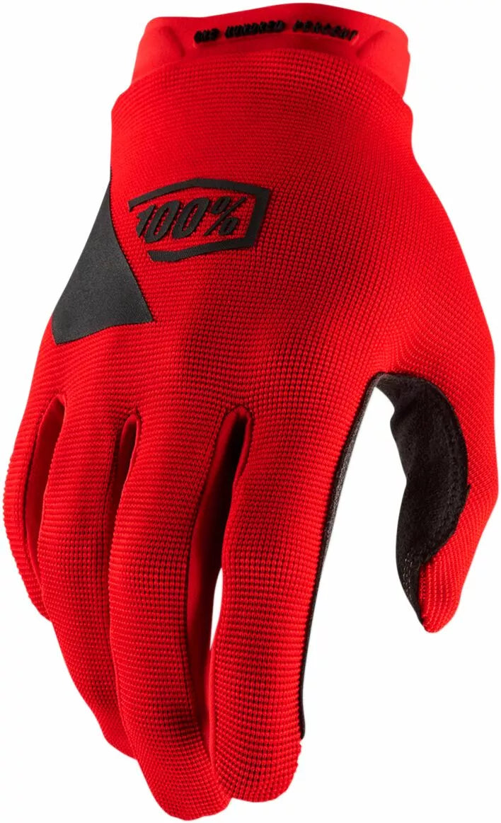 100% Youth Ridecamp Gloves Red