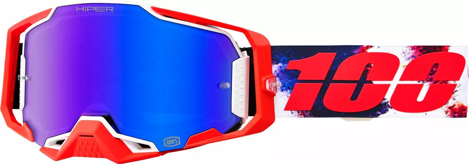 100% Armega Goggle Blue/Red/White