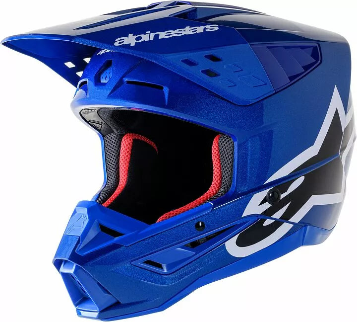 Alpinestars Supertech M5 Corp Helmet Black/Blue/Gloss