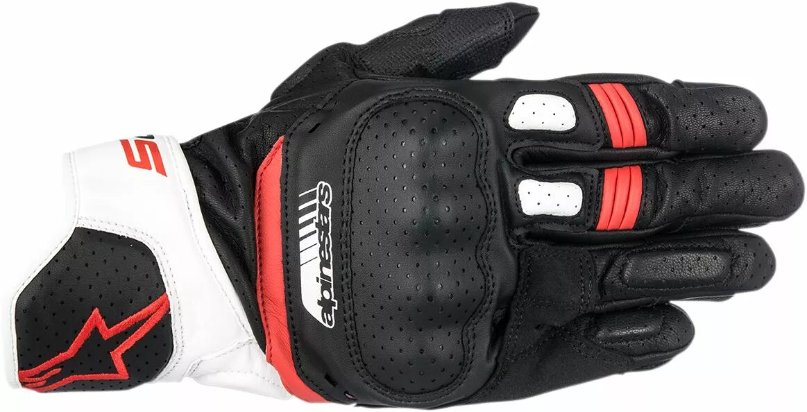 Alpinestars Sp-5 Leather Gloves Black/Red/White