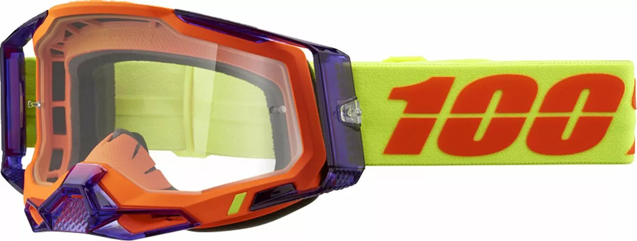 100% Racecraft 2 Goggles Orange/Purple/Yellow