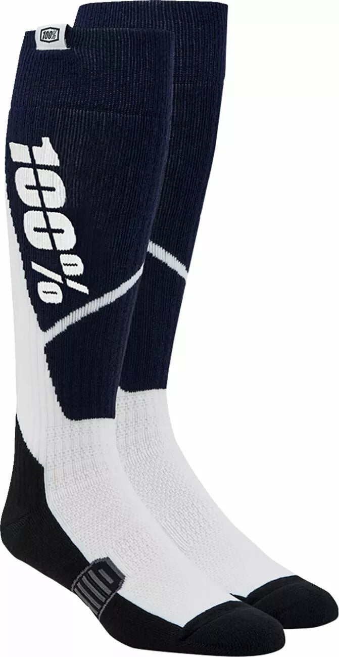 100% Torque Comfort Moto Socks Navy/White