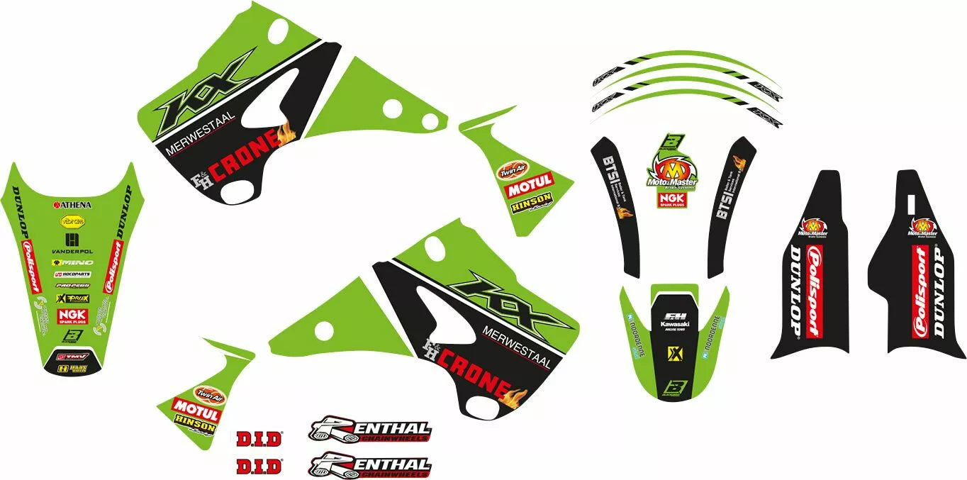 Blackbird Racing Graphic Kit With Seat Cover Replica Team Kawasaki H&F 2022