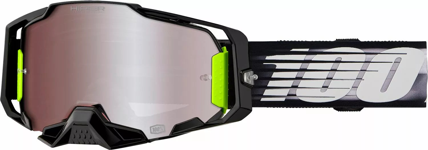 100% Armega Goggle Black/Yellow