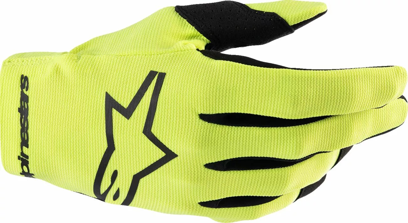 Alpinestars Youth Radar Gloves Black/Fluorescent Yellow