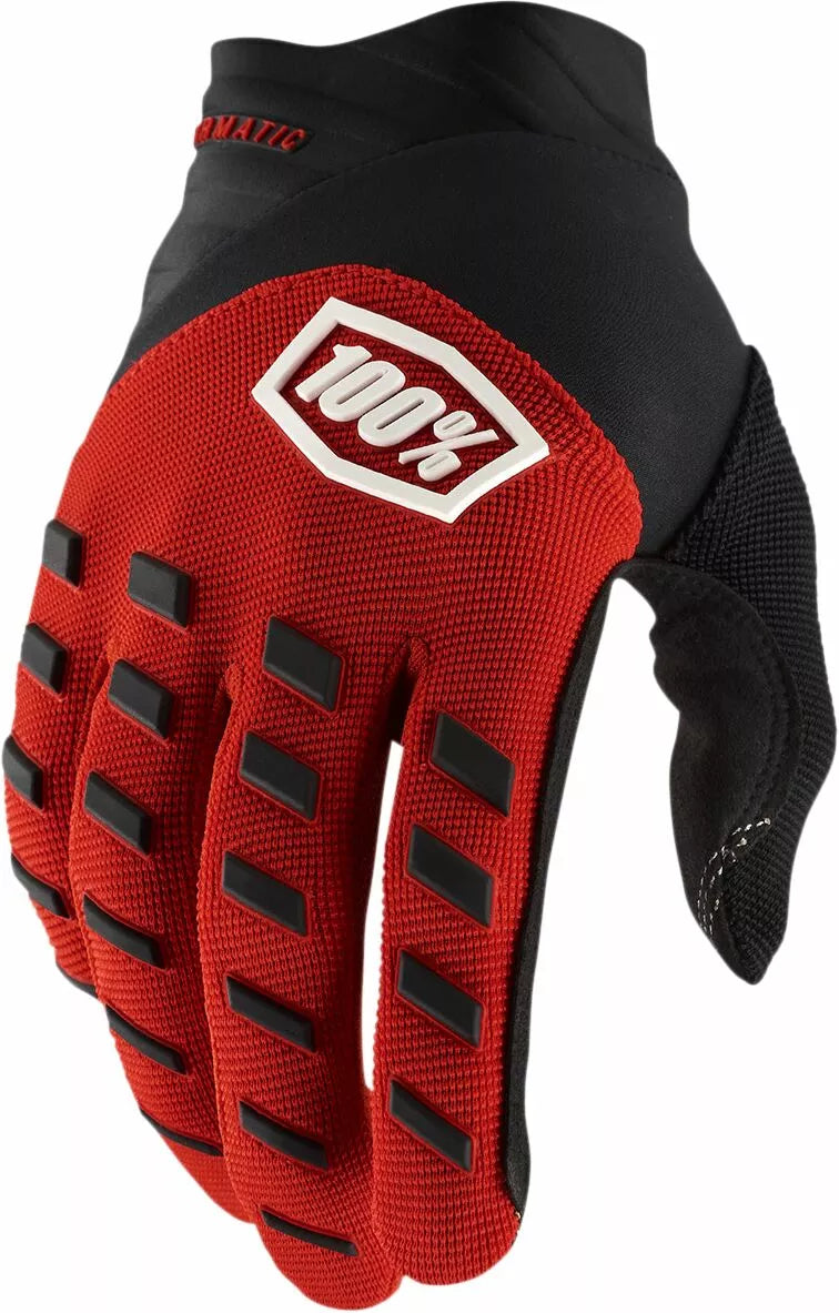 100% Airmatic Gloves Black/Red