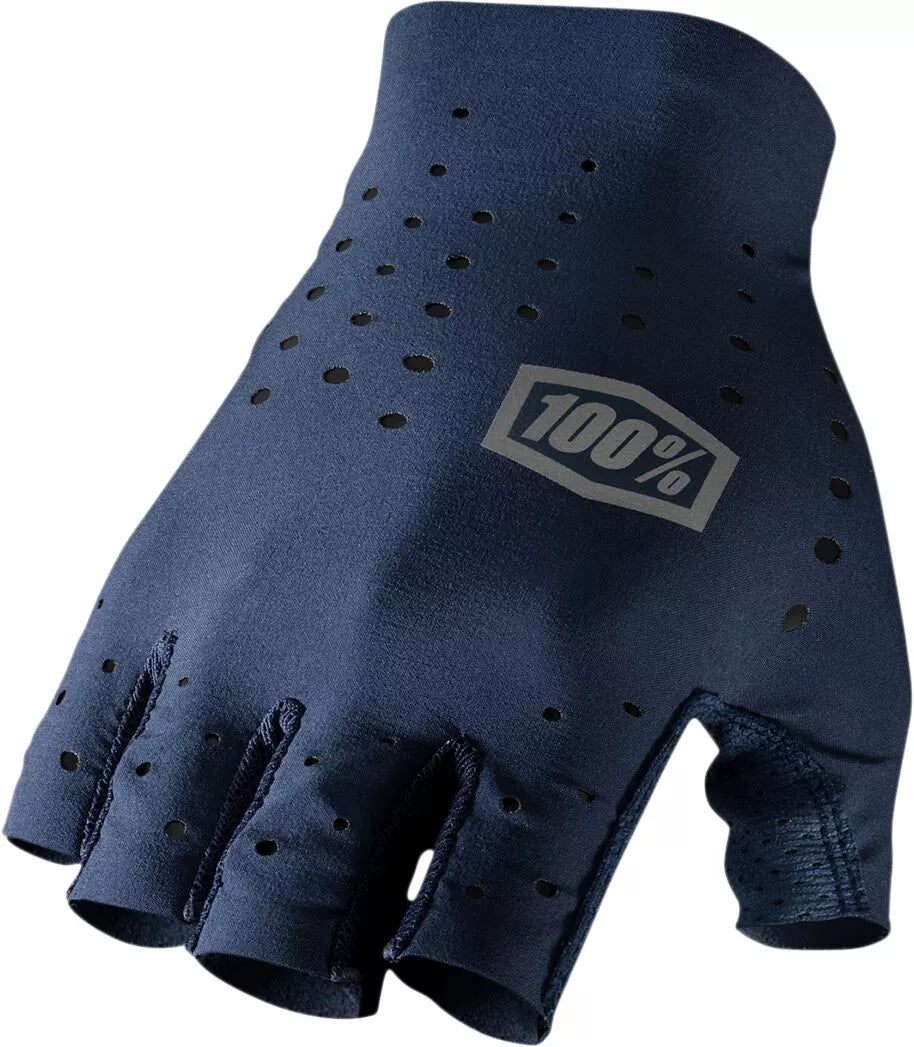 100% Sling Short Finger Gloves Navy