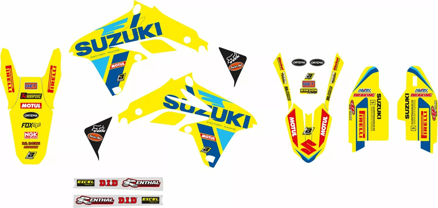 Blackbird Racing Blackbird Racing Replica Team Suzuki Ksrt 2022 Graphics Kit