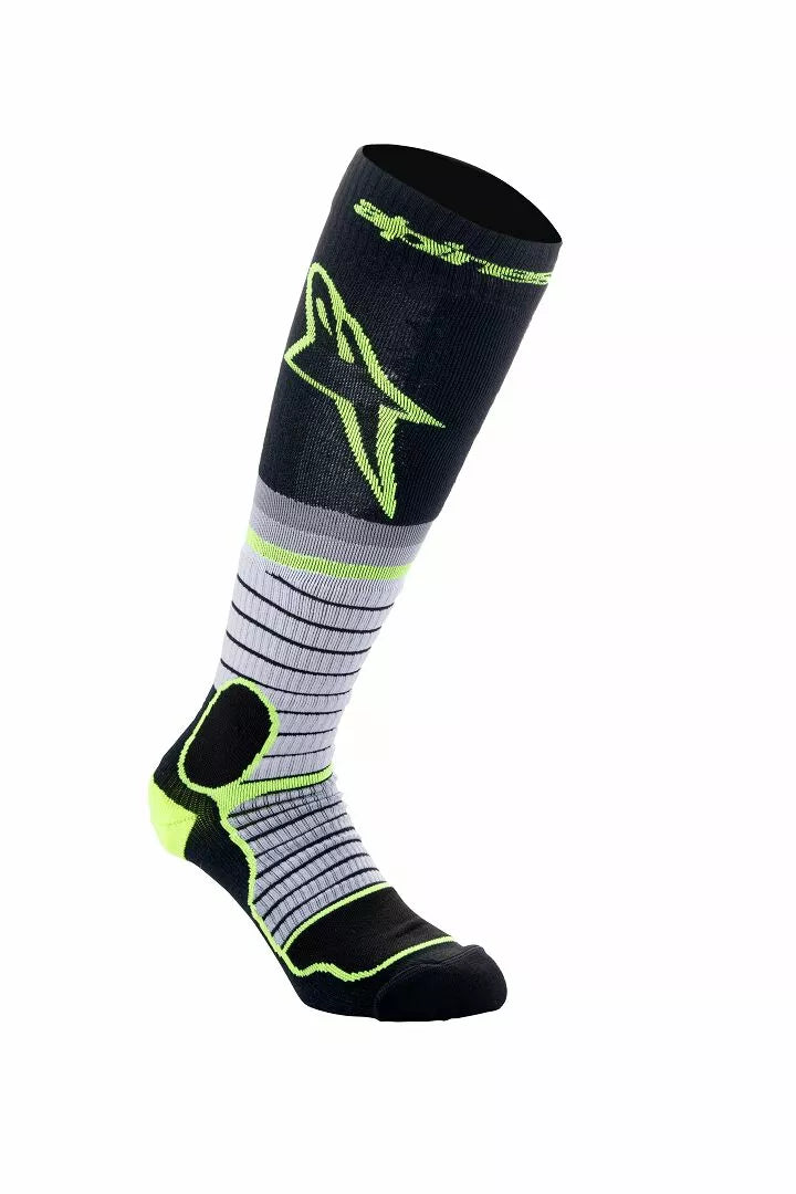 Alpinestars Mx Pro Socks Black/Gray/Yellow